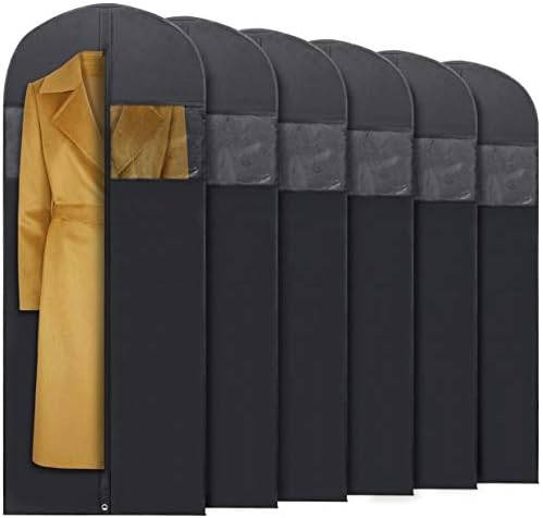 Amazon.com: Plixio 60” Black Garment Bags for Hanging